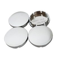 4 개 PCS/세트 림 허브 ABS 캡을위한 검은 색/실버 56mm 자동차 휠 센터 캡 자동차 유니버, 은
