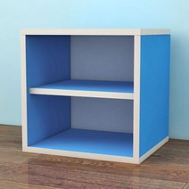 도어형 공간박스 칼라박스 우드 서랍장 리빙박스 책장 수납장 정리함 책꽂이 원목 선반 20 color, Y.블루 라미네이트