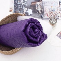 릴리패브릭 단면 누빔 바람막이 립 소재 퍼플 패딩원단 원단 천 C11