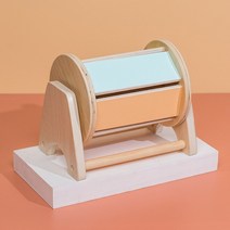 몬테소리 직구 서랍 크로스 보더 타겟 박스 교육용 장난감 조기 교육 지능 개발 동전 상자, [04] Textile drum