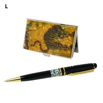 금장볼펜2종세트 송하맹호도 펜 명함케이스 띠볼펜 필기도구 전, 단품