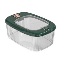 10KG 주방 밀폐 쌀 저장 양동이 방충 방습 쌀 실린더 곡물 개밥 가정용 보관 쌀 상자, green|프랑스