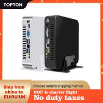 TOPTON-미니 소형 PC i7 9700 i5 9400 i3 9100 게임용 컴퓨터 윈도우즈 10 데스크탑 머 리눅스 인텔 넷탑 베어본 HTPC UHD630 WiFi, [01] No RAM No Storage, [04] i7-8700