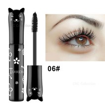 SUREYOULiKE 컬러 마스카라 블루 퍼플 핑크 화이트 퍼플 블루 커피 쉽게 번지지 않은 마스카라, 1개, 블랙