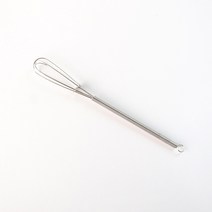 큐스토어 스테인레스 스텐 미니거품기 우유거품기 계란거품기 손거품기 수동핸드믹서 (2size) 거품기, 1개, 01. 미니 (17.5cm)