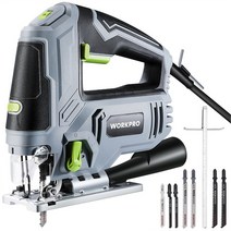 컷쇼 직쏘기 드라이월커터 금속 및 플라스틱 절단용 전기 7 개입 블레이드 유선 전동 커터, 1.850W W124749 - EU