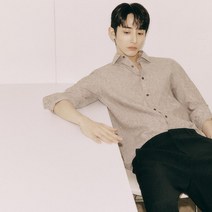 파렌하이트 솔리드 스탠다드핏 리넨 셔츠 3컬러 - 베이지 블루 브라운 / FEBAA5530