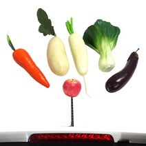 자동차 안테나 인형 볼 악세사리 전차종 공용 튜닝 호환 장식 귀여운 캐릭터 용품 차량용, 당근