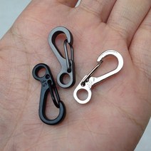 틴버클 샤클 체인 로프 카라비나 원터치 블랙