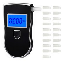 음주측정기 휴대용 음주 감지기 테스터 5pcs 전문 경찰 디지털 호흡 알코올 at818 핸드 헬드 백라이트 디지털 알코올 농도, 씨엔, b
