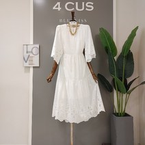 포커스 로맨틱 레이스 펀칭 롱원피스(FM1F7OP07590)