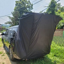 꼬리텐트 블랙코팅 차박텐트 카크닉 스텔스, L  풀세트