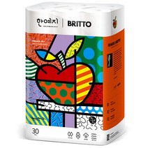 한예지 브리토 애플 100% 천연펄프 3겹 롤화장지 27m, 30개입, 1팩