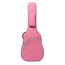 초경량 기타 가방 레트로 클래식 소프트 케이스 어쿠스틱 포크 통기타 백팩, 40-41인치 핑크