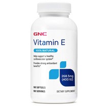 GNC 비타민E 268.5mg 400IU 180정 Vitamin E, 1개