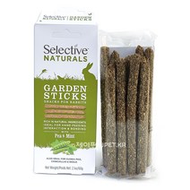 제이펫 슈프림 셀렉티브 가든 스틱 - 완두콩&민트 60g 토끼 기니피그 친칠라 햄스터 간식
