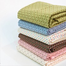 자투리 린넨11수 러블리도트 택1, 린넨11수 러블리도트 핑크