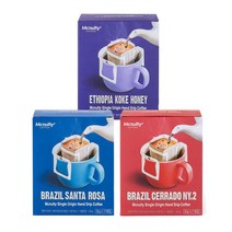 맥널티 [1+1+1] 코케허니+산타로사+세라도 각7개입 3종 1세트 핸드드립 드립커피, 8g