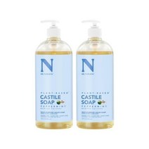 닥터 내추럴 퓨어 카스티야 리퀴드 솝 2팩 페퍼민트 64온스, 박하, 32 Fl Oz(2개 팩)