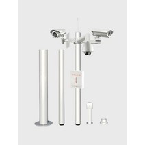 아파트 현관 CCTV 거치대 폴대 조명 타워 카메라 철주, 3m거치고정형