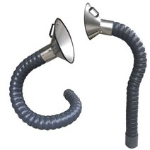 후드 연기 먼지 배기 파이프 범용 산업용 공장 암후드, 75mm 직경 2.0미터 실리콘 커버 포함