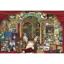 YANOMAN 야노만 10 - 1386 고양이 탐정 다얀의 풍경화 갤러리 [직소퍼즐 와치필드(WachiField) 1000피스 (크기 : 50×75cm)], 단일