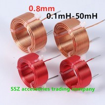 소형공기청정기 미니 황사 0.8mm 0.1mH-50mH 무산소 구리 분배기 공기 코어 인덕턴스 코일 맞춤형 고순도, 23 0.8mm  2.3mH