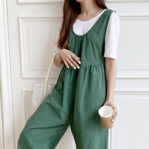 핏앤제이 ㅡ 시코이민소매 셔링 와이드 점프수트