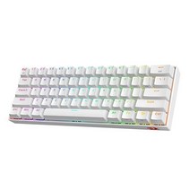 Re드래곤 K530 프로 Draconic 60% 무선 RGB Mechanical 키보드 블루투스/2.4Ghz/Wired 3-Mode 61 Keys Compact 게이밍 키보드 w, White_Brown Switch
