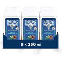 Le Petit Marseillais Extra Gentle Shower Gel Pine 르 쁘띠 마르세이에 엑스트라 젠틀 샤워 젤 파인 앤 크리스트 마린 250ml 6팩