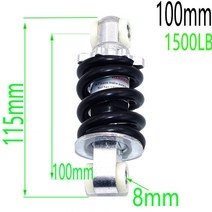 오토바이부품 100MM 125MM 후면 서스펜션 충격 47cc 49CC 슈퍼 미니 모토 ATV 전동 스쿠터 포켓 바이크, 16 100MM(1500LB)