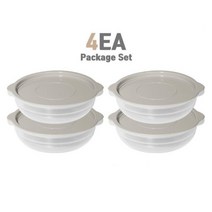 냉동밥 반찬 보관 전자렌지 밀폐용기 4P 소분반찬통 이쁜반찬통, 스카이블루, 1개