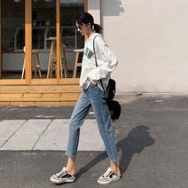 SAMARA 여성용 핫한 데님 일자청바지 4U0529