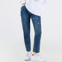 날씬해보이는 발목커팅 배기 청바지 aF1 팬츠 코디 슬림일자진 캐주얼 허리가편안한 여자