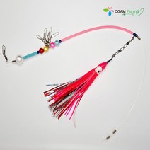 뉴 문어채비 꼴뚜기스커트3단 반짝이 야광 동해 대왕문어 피문어 돌문어 문어낚시 오감피싱, 뉴 문어스커트3단채비(1개입)