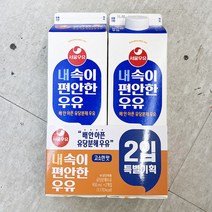 서울우유 내속이편안한우유 900ml x 2 x 1개, 아이스보냉백포장