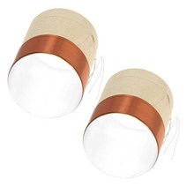 Fielect 25.5mm 2.5cm(1인치) 우퍼 보이스 코일 2중 레이어 라운드 구리 와이어 베이스 스피커 오디오 수리용 2개, 2 Layer_2.03
