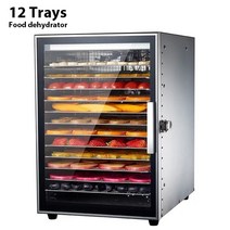 음식물 탈수기 야채 건조 과일 기계 식품 스테인리스 스틸 12 트레이 공지사항, 4.12 Layer - AU - 220V