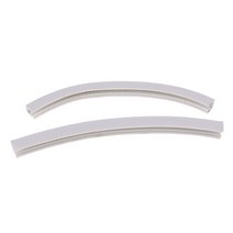 shangren 2pcs 롱 보드 스케이트 보드 데크 보호 고무 스트립 부식 방지 블랙, 화이트