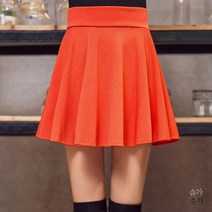 466011 여자 비대칭 스커트 치마 언발 HongBiTu 여성 캔디 컬러 스트레치 미니 반바지 단색 퀼로트 YF033