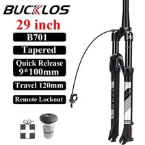 자전거 포크 충격 흡수 BUCKLOS-26/27.5/29er MTB 포크 120mm 자전거 에어 서스펜션 스트레이트/테이퍼 산