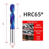 전동 드릴 무선 CNC 65 ° 카바이드 텅스텐 스틸 트위스트 금속 가공 선반, 16.2.5mm - HRC65