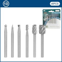 드러멜 드레멜 다용도조각기 Dremel 로타리 도구용 XCAN 연마 도구 샌딩 그라인딩 드릴링 HSS 톱날 드럼 모직 휠 목재 드릴, 6pcs Rotary Bit