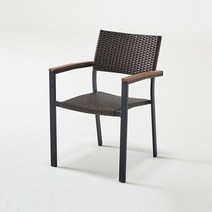 AMR-908 라비 인조라탄 암체어, 브라운