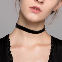 일호장신구 베이직 스웨이드 초커 베이직목걸이 데일리 벨벳초커 패션목걸이 심플디자인 코디템