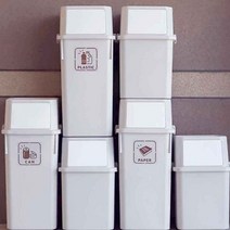 모리 폐건전지수거함 폐형광등 수거함 분리 박스 재활용 틈새 아파트 수거대 원룸 4개, 모리휴지통(블랙)40Lx3p+60Lx1p