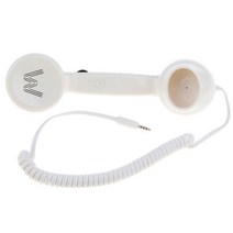 GHSHOP 빈티지 핸드셋 / 레트로 수신기 / Galaxy Huawei 스마트폰용 모바일 핸드셋, 설명, 실리카 젤, 화이트