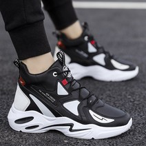 남자 패션 하이탑 운동화 방수 미끄럼방지 플랫폼 스니커즈