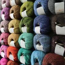 Rowan 펠티드트위드 Felted Tweed DK 영국수입실 로완실 트위드실 뜨개실 40컬러 배색뜨기 요크스웨터 탑다운 니트카페, 204 바셀린그린 vaseline green