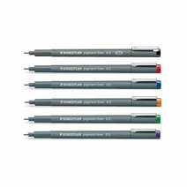 스테들러 피그먼트 라이너 308 디자인 라인펜 K 오피스용펜 학생, 타입:0.3mm 바이올렛